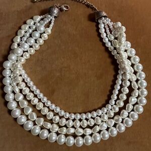 Chico's Multi-Strand Pearl Necklace